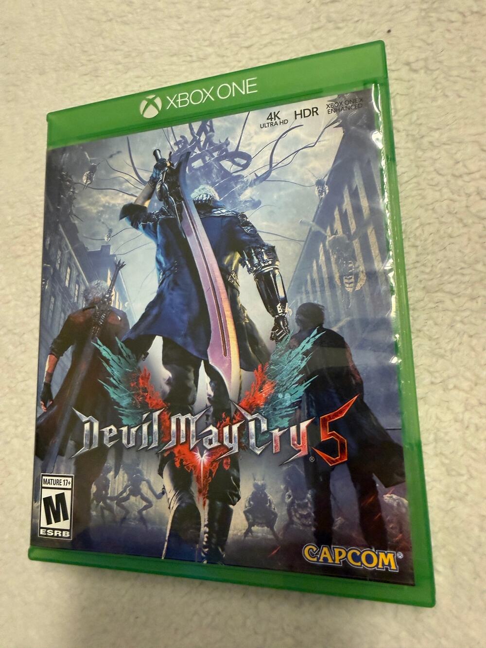 Devil May Cry 5 Xbox One Capcom Original Case Disc Tested 4K HDR